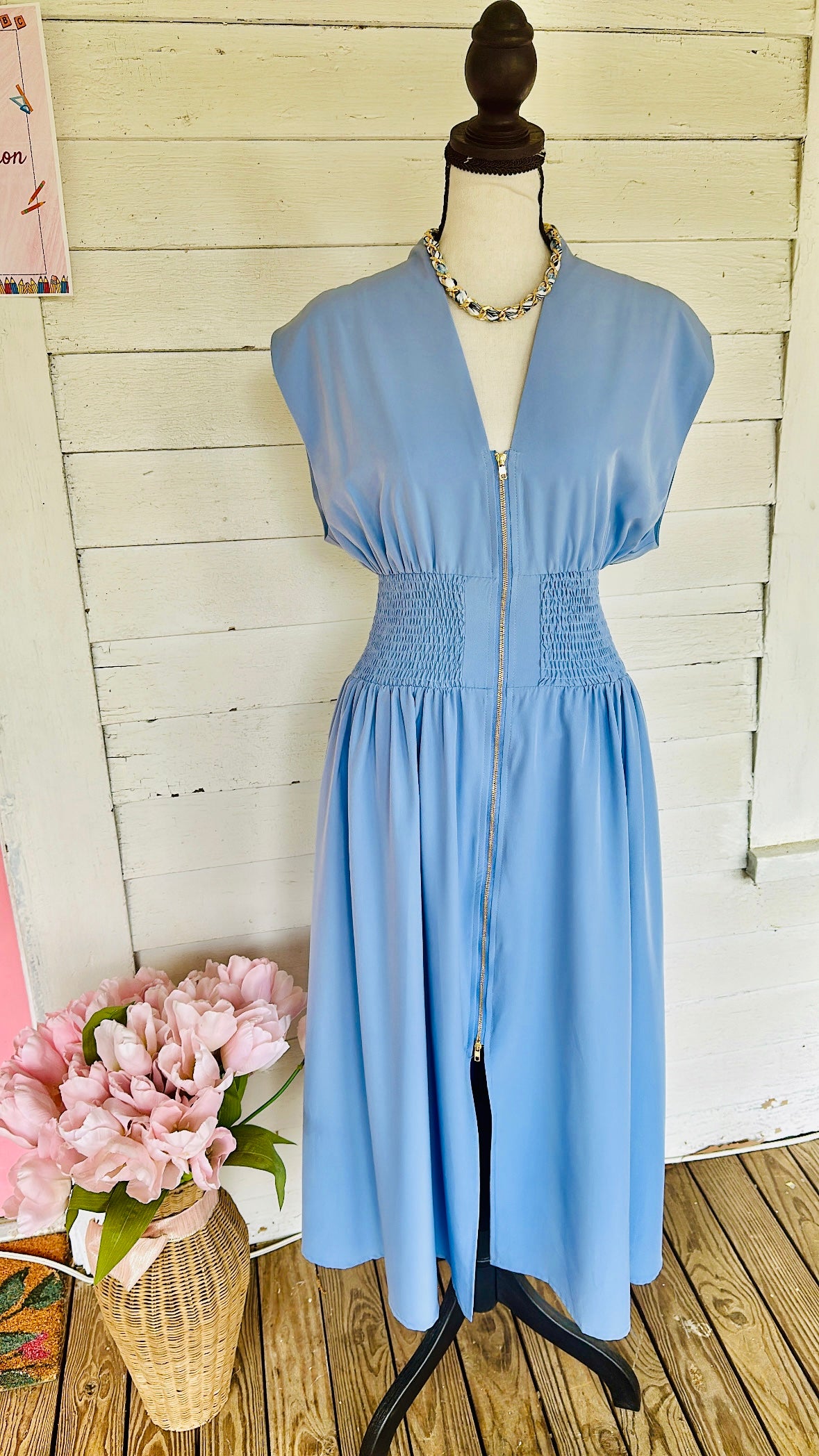 The Timeless Zip Midi Dress