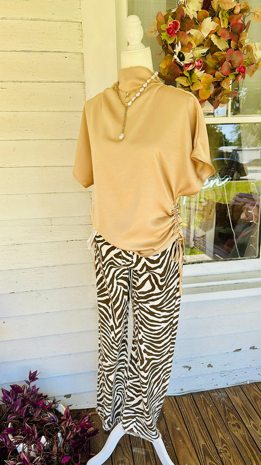 Glamorous Golden Blouse