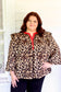 PLUS- Leopard Printed Blouse