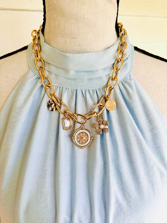 Chunky Charm Necklace