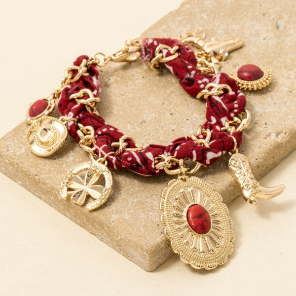 Scarf Charm Bracelet