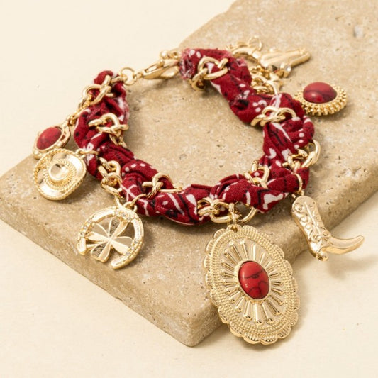 Scarf Charm Bracelet