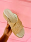 Crossed Platform Sandals