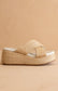 Crossed Platform Sandals