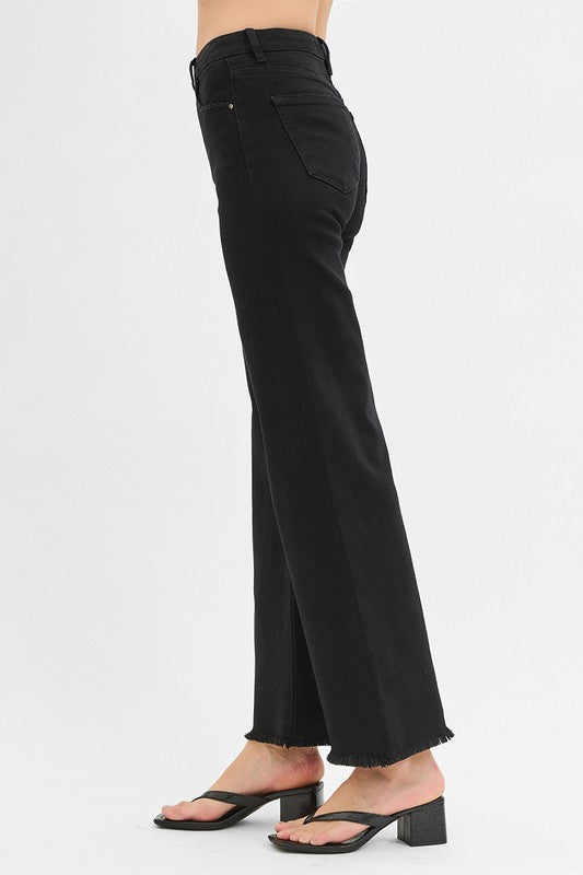 RISEN Tummy Control Black High Rise Jeans