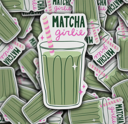 Matcha Girly Sticker