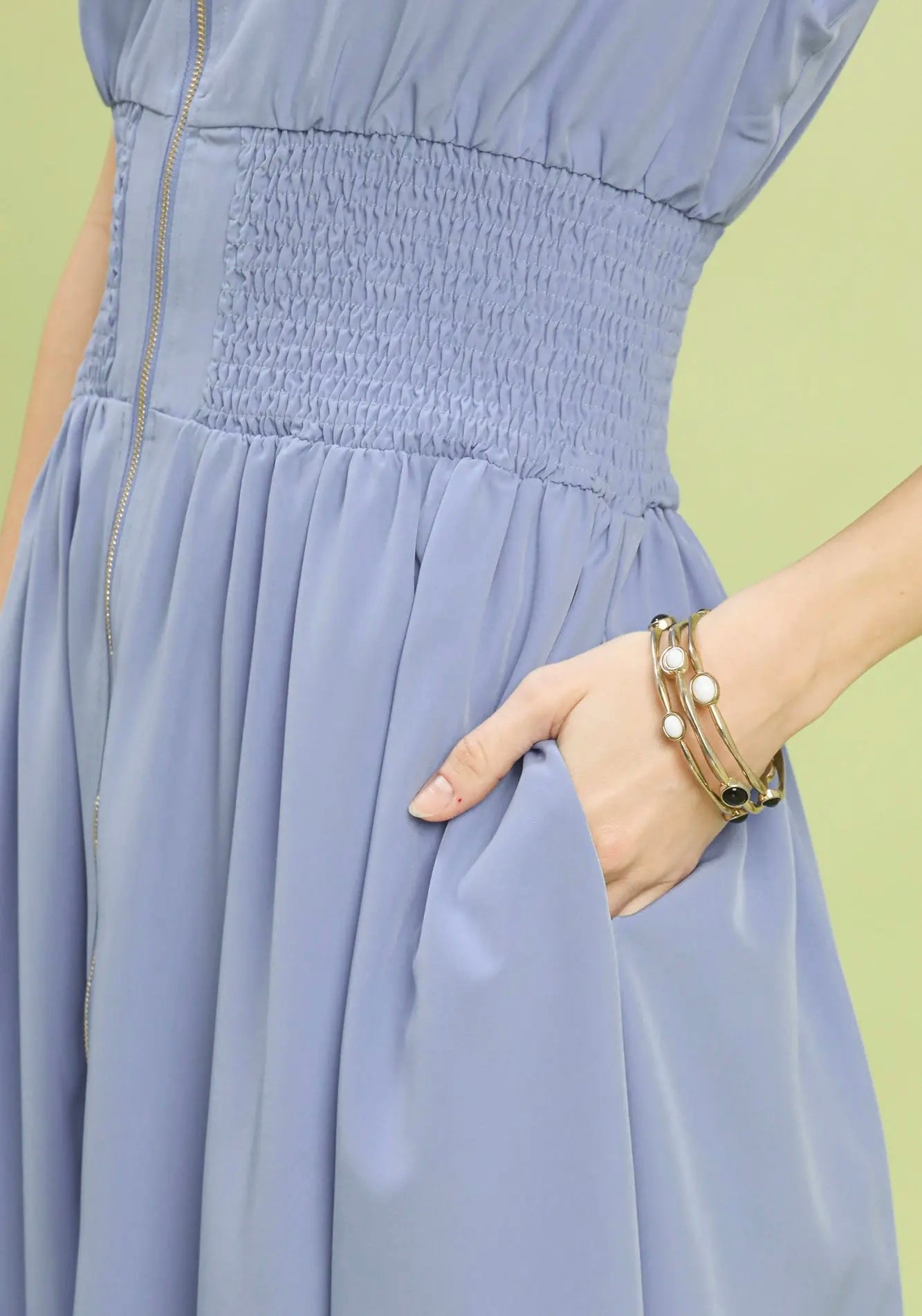 The Timeless Zip Midi Dress