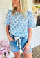 Mary Square Tabby Sunshower Top