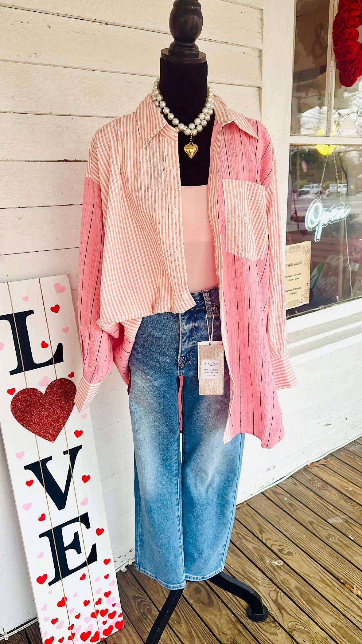 Cotton Candy Button Up