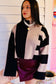 Color Block Mock Sweater