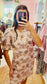Mary Square Multi Brocade Mini Dress