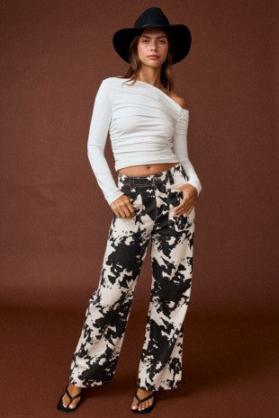 Marlin Cow Print Pants