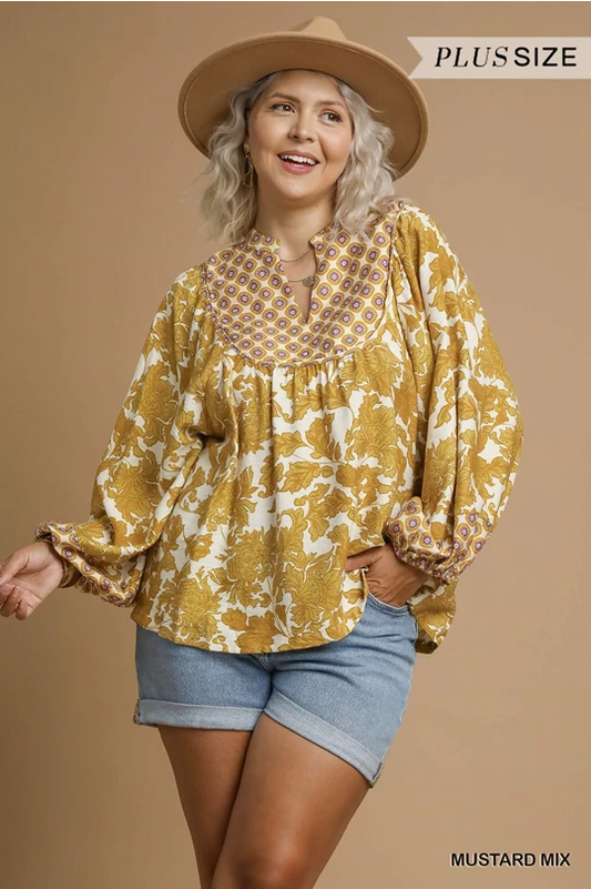 PLUS-Mustard Mix Top