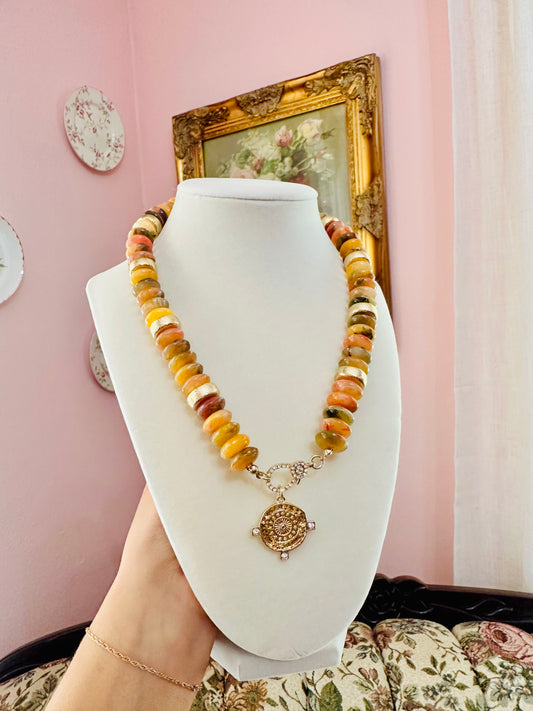 Caramel Coin Necklace