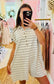 Sleeveless Polo Stripe Romper