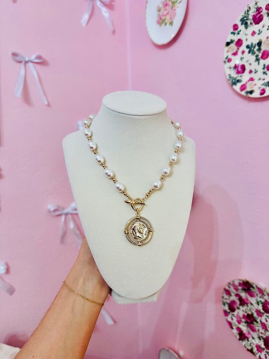 Pearl Coin Necklace