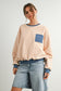 Thin Stripe Oversized Sweater