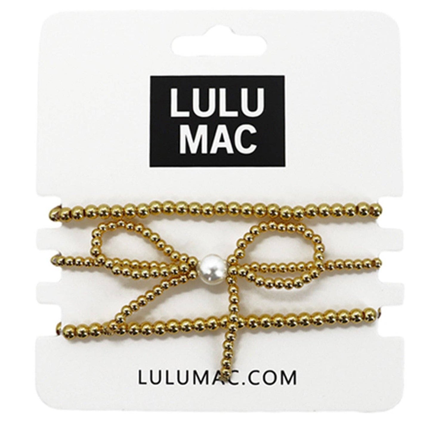 Lulu Mac Beaded Bow Bracelet