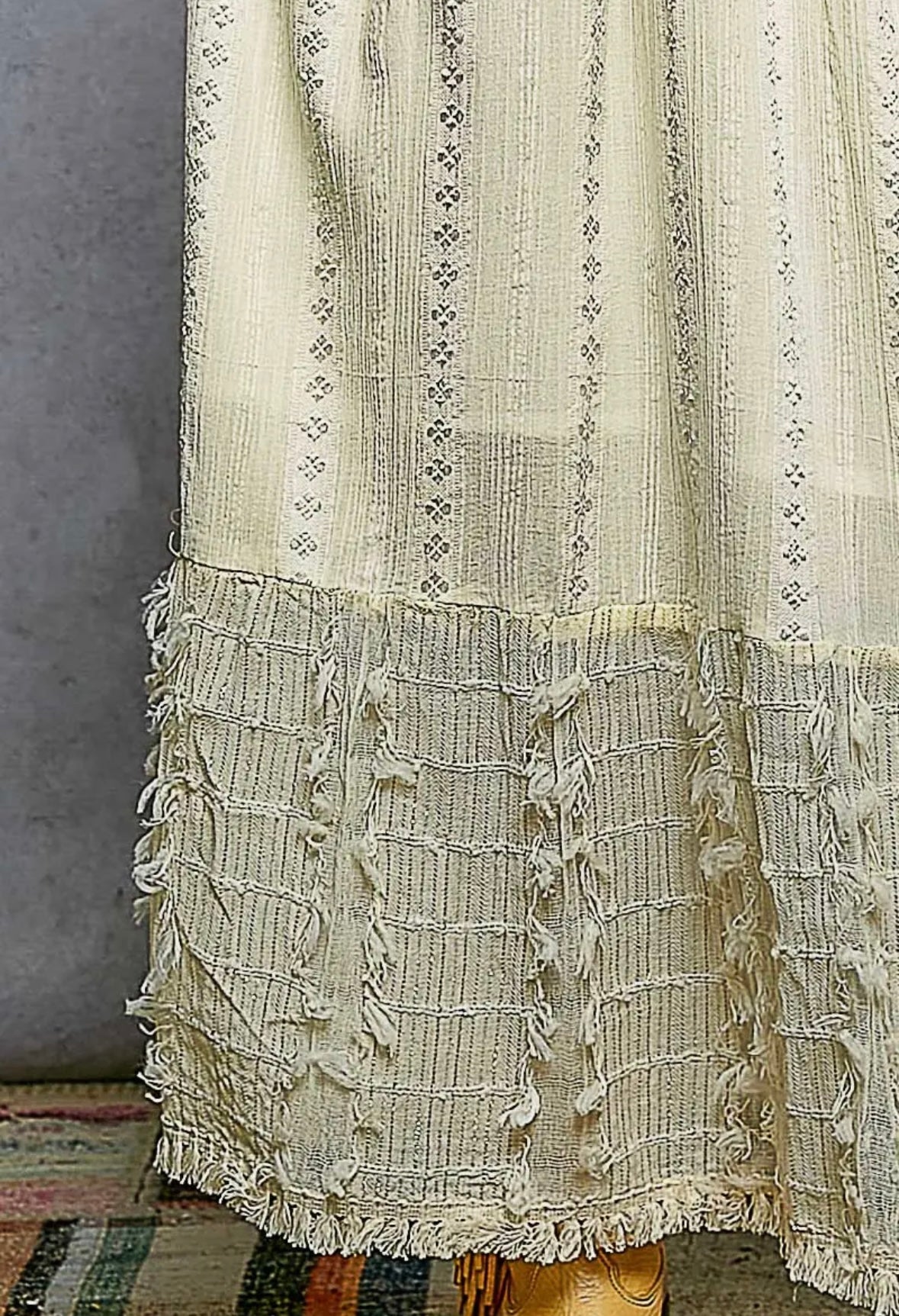 Textured Linen Maxi Dress