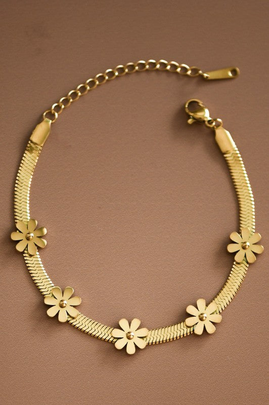 Gold Flower Bracelet
