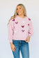 PLUS- Mary Square Sequin Heart Sweatshirt