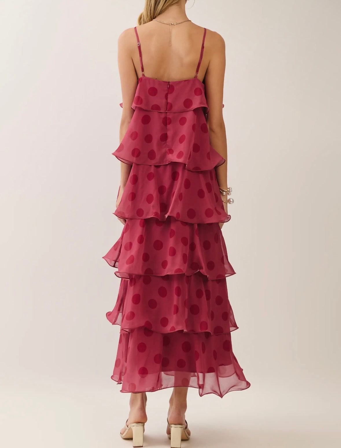 Spotted in Bordeaux Maxi Dress