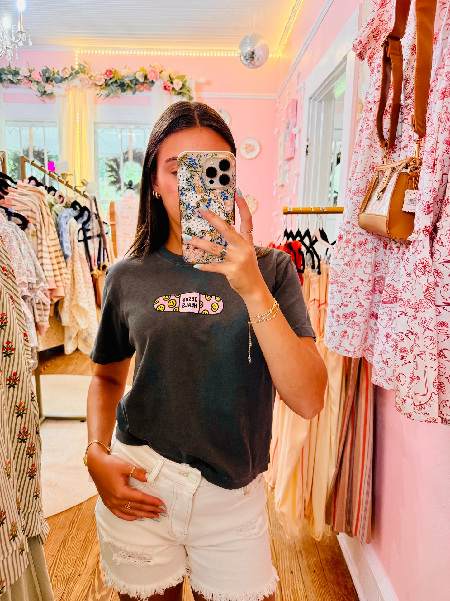 Jesus Heals Boxy Graphic Tee