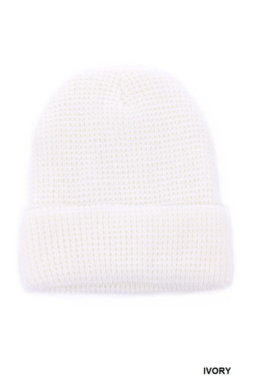 Waffle Knit Beanie