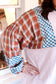 PLUS-Mixed Plaid Top