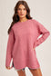 Bubblegum Pink Crew Neck Sweater