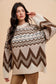 Fairisle Loose Fit Sweater