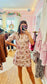 Mary Square Multi Brocade Mini Dress