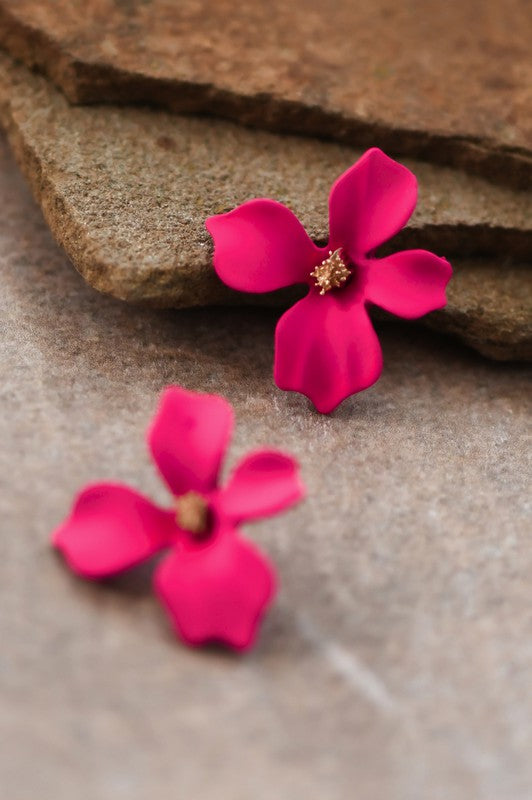 Painted Pink-Earrings
