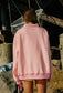 Pink Pray Mock Neck Sweatshirt