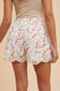 Floral Scallop Edge Shorts