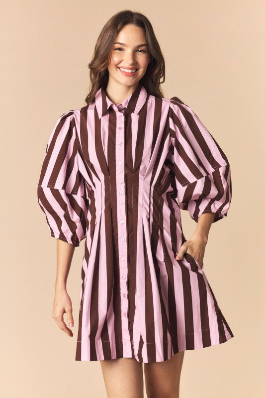 Chocolate Covered Strawberry Mini Dress