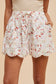 Floral Scallop Edge Shorts