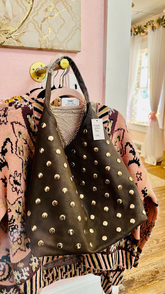 Studded Leather Bag