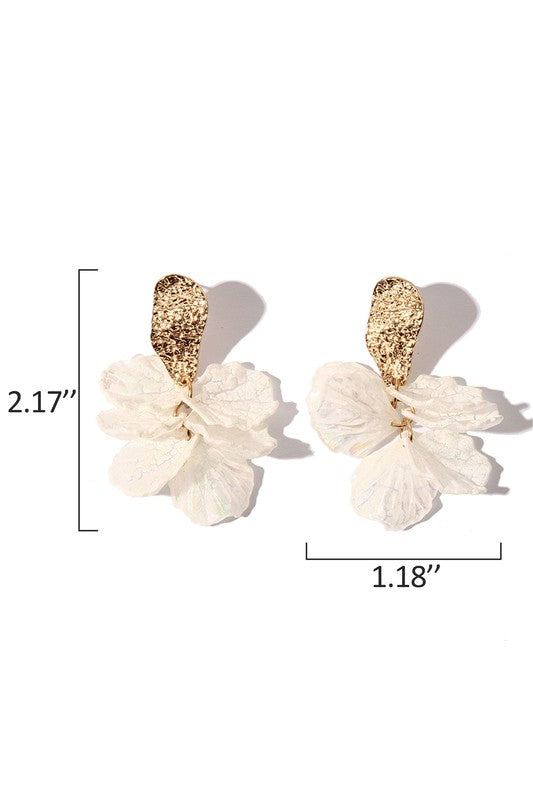 Crack Temperament Flower Earrings