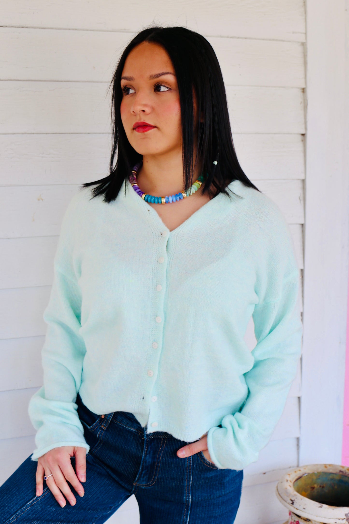 Essential Button Down Cardigan