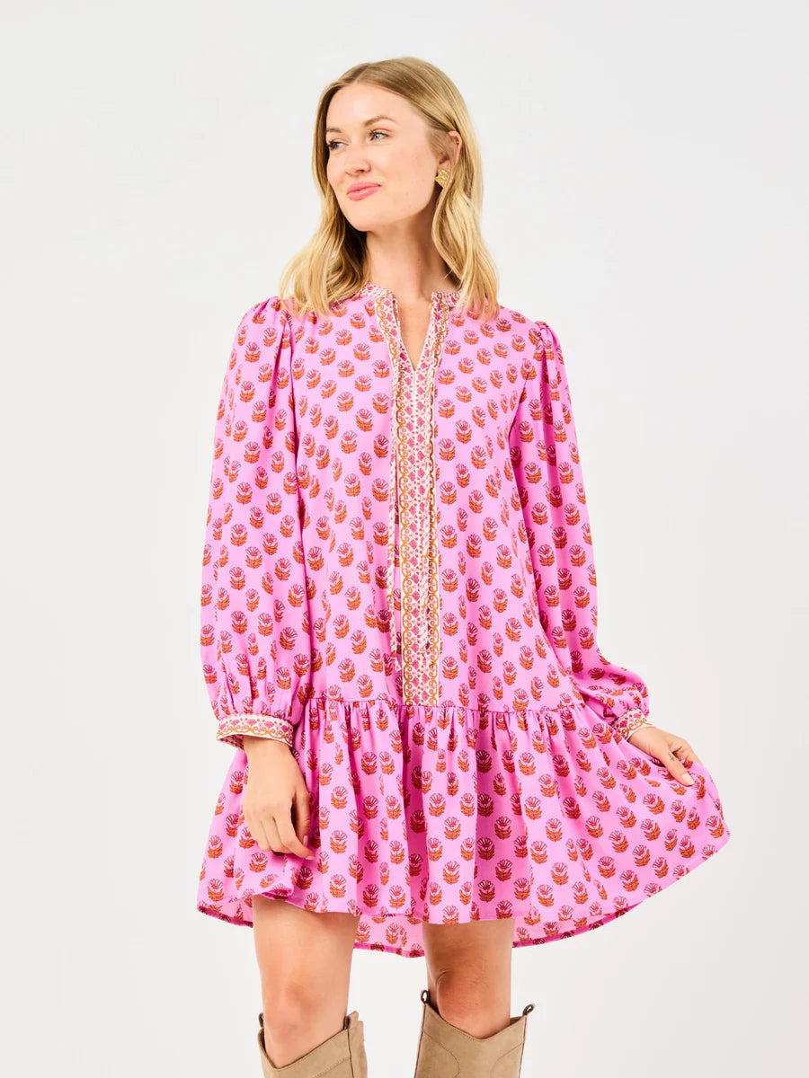 PLUS- Mary Square Natasha Floral Dress