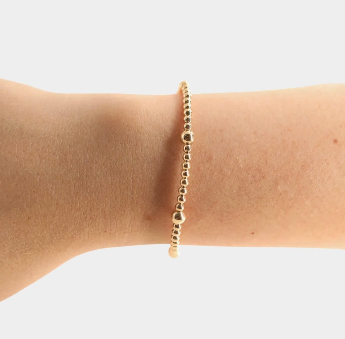 Beaded Blondes- Olive Gold Bracelet