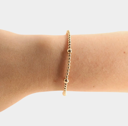 Beaded Blondes- Olive Gold Bracelet