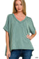 Raised Rib Short Sleeve