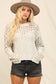 Dotted Openwork Sweater
