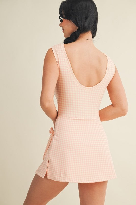 Sporty Gingham Dress