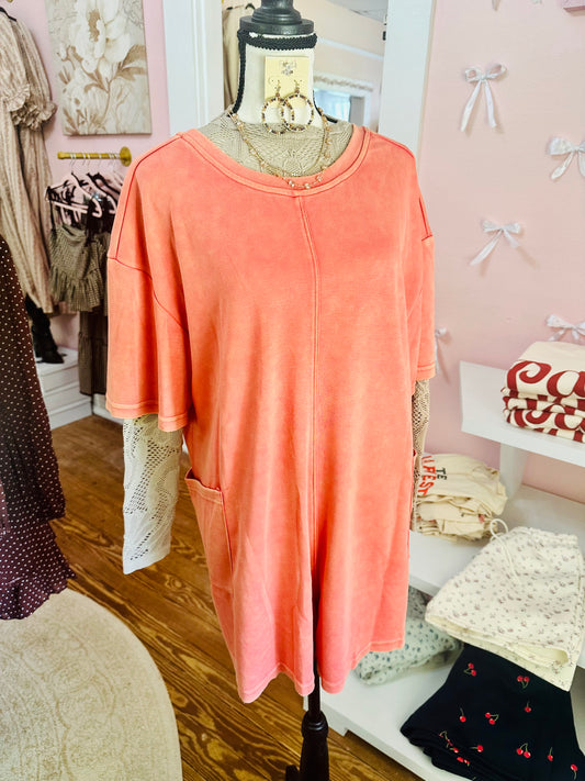 Patched Pocket Romper