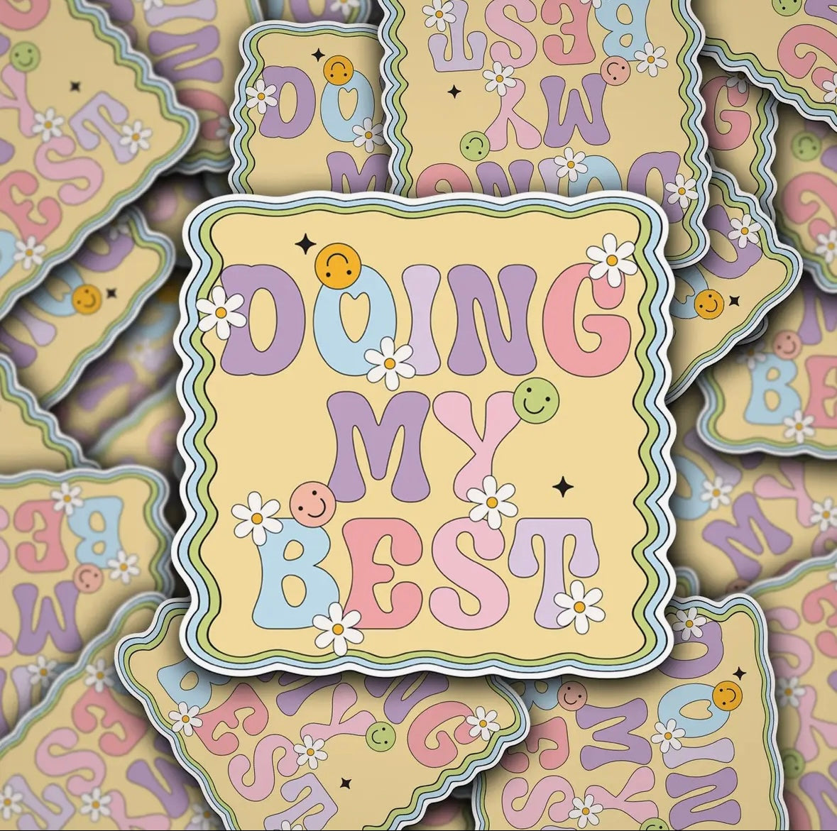 Doing My Best Sticker