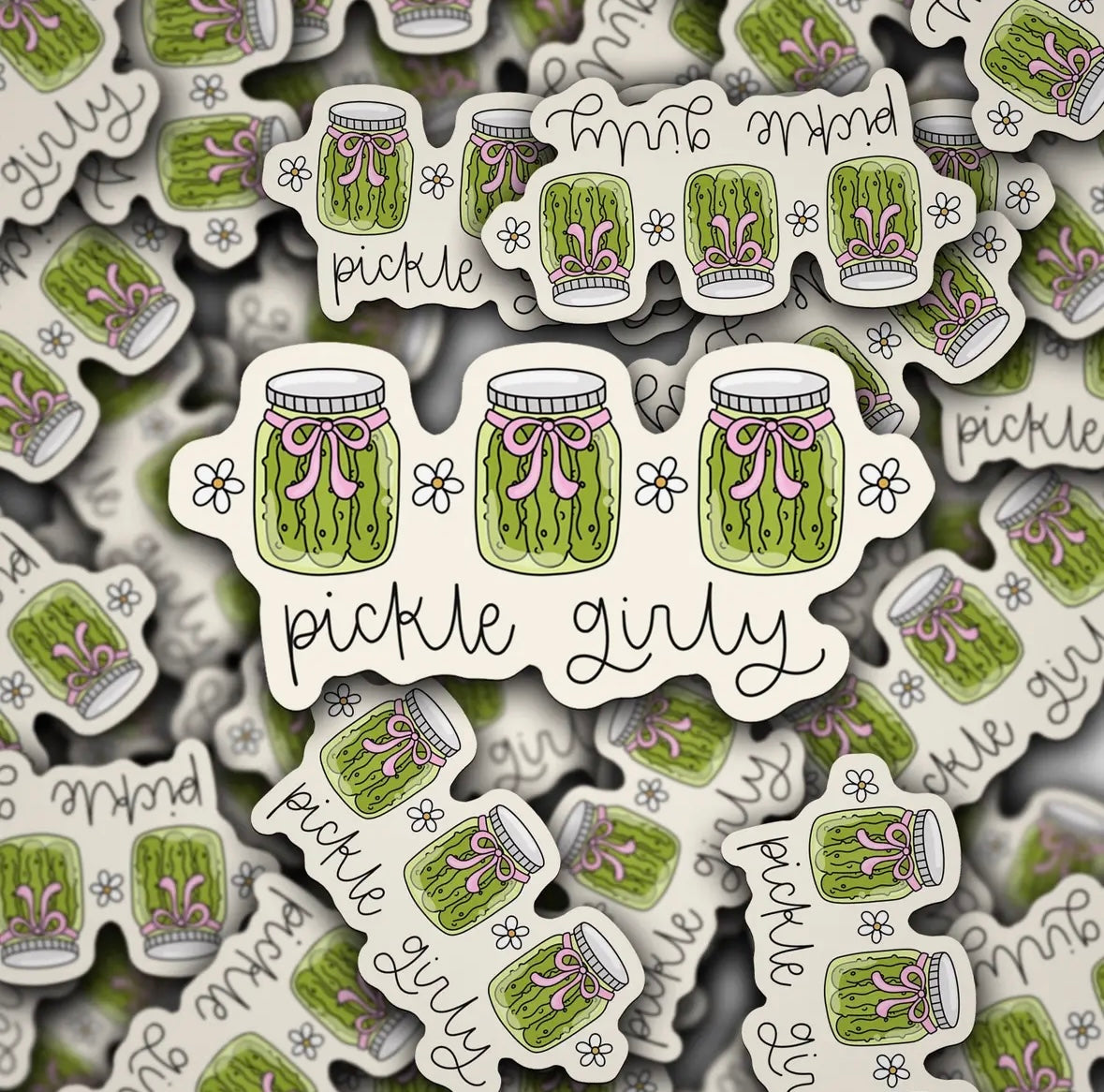Pickle Girly Sticker