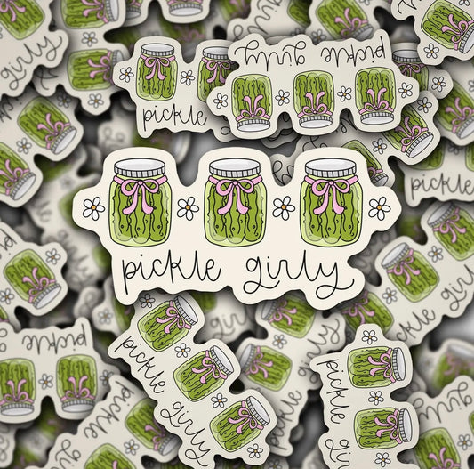 Pickle Girly Sticker